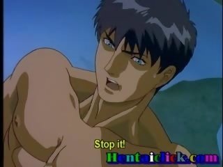 Innocente hentai gay stallone prende extraordinary gangbanged