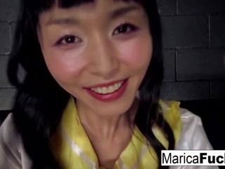 Japanese damsel Marica Fucks Her English Friend.