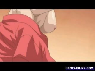 Hentai honey self masturbating and groupfucking